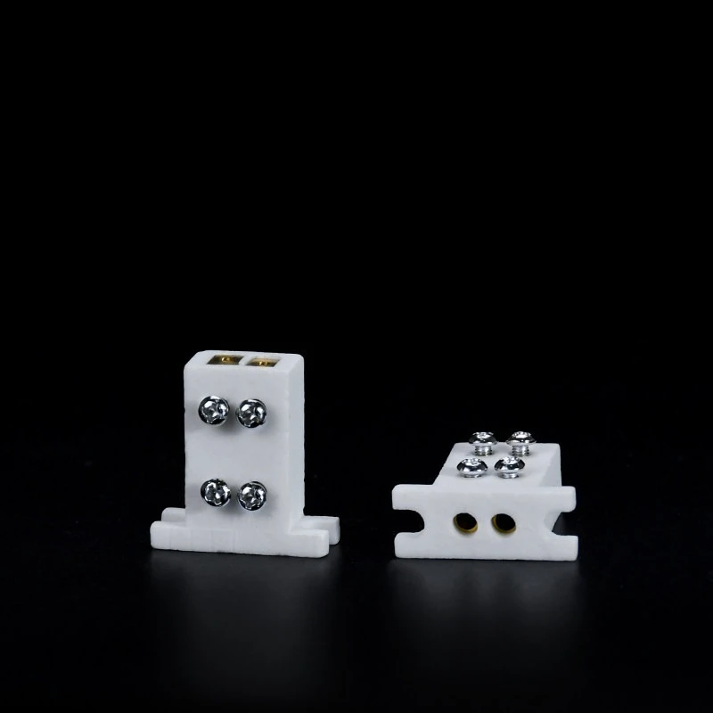 

High Temperature Ceramic Lamp Holder & Insulating Ceramic Terminal for Halogen & Tungsten-Halogen Lamps