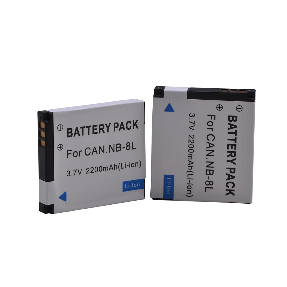 2200mAh NB-8L NB8L Bateria Replacement Li-ion Camera Battery Pack for Canon Powershot A2200 A3000 A3100 A3200 A3300 NB 8L