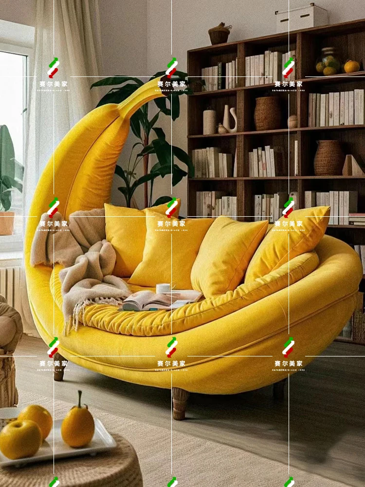 Fruit Watermelon Orange Sofa Chair Lazy Tatami Single Double Bedroom Living Room Balcony Creative Personality Chair