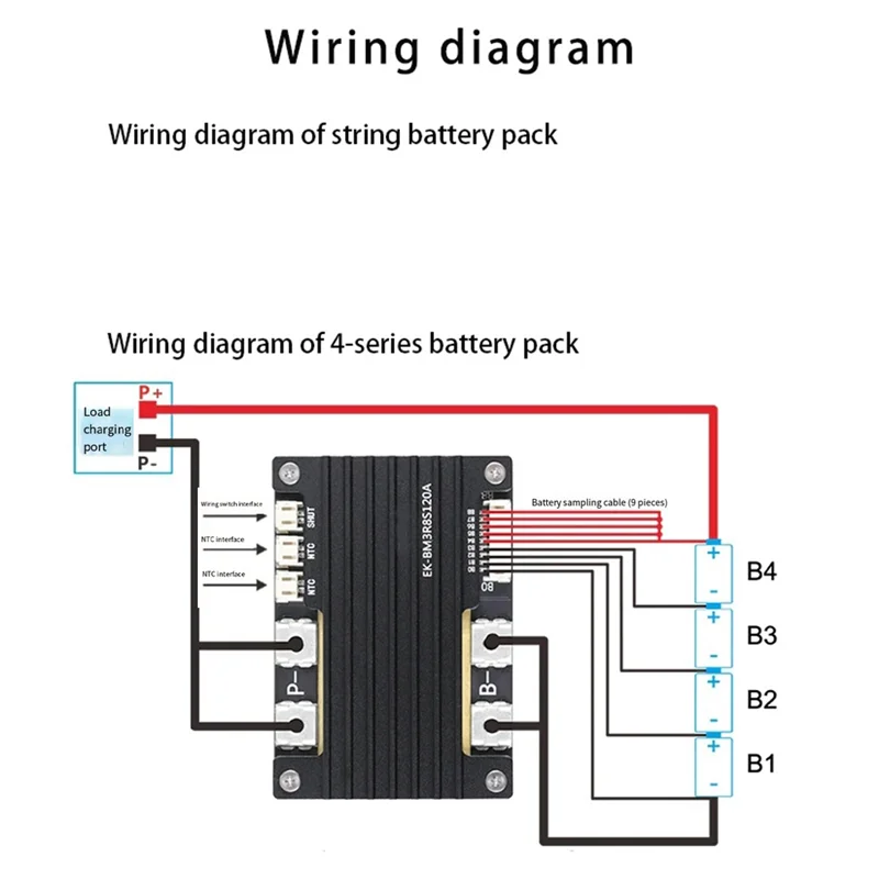 Charge And Discharge Battery Board 4S Battery Balance Board BMS Car Starter Battery Balance Boardabgi