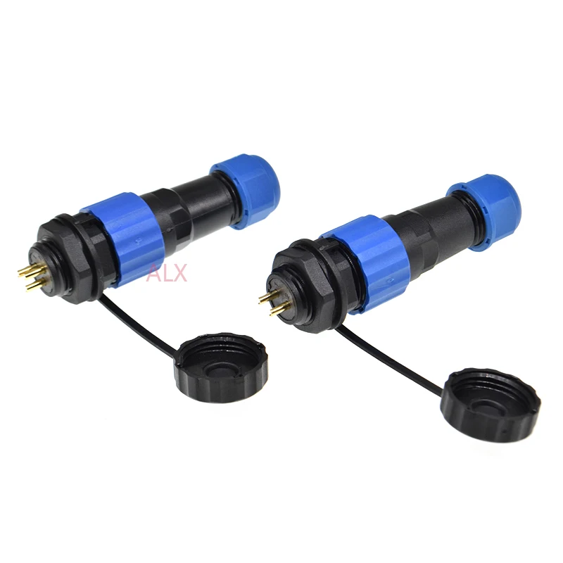 SP16 IP68 waterproof connector male plug & female socket 2/3/4/5/6/7/8/9 pin panel Mount wire cable connector aviation plug