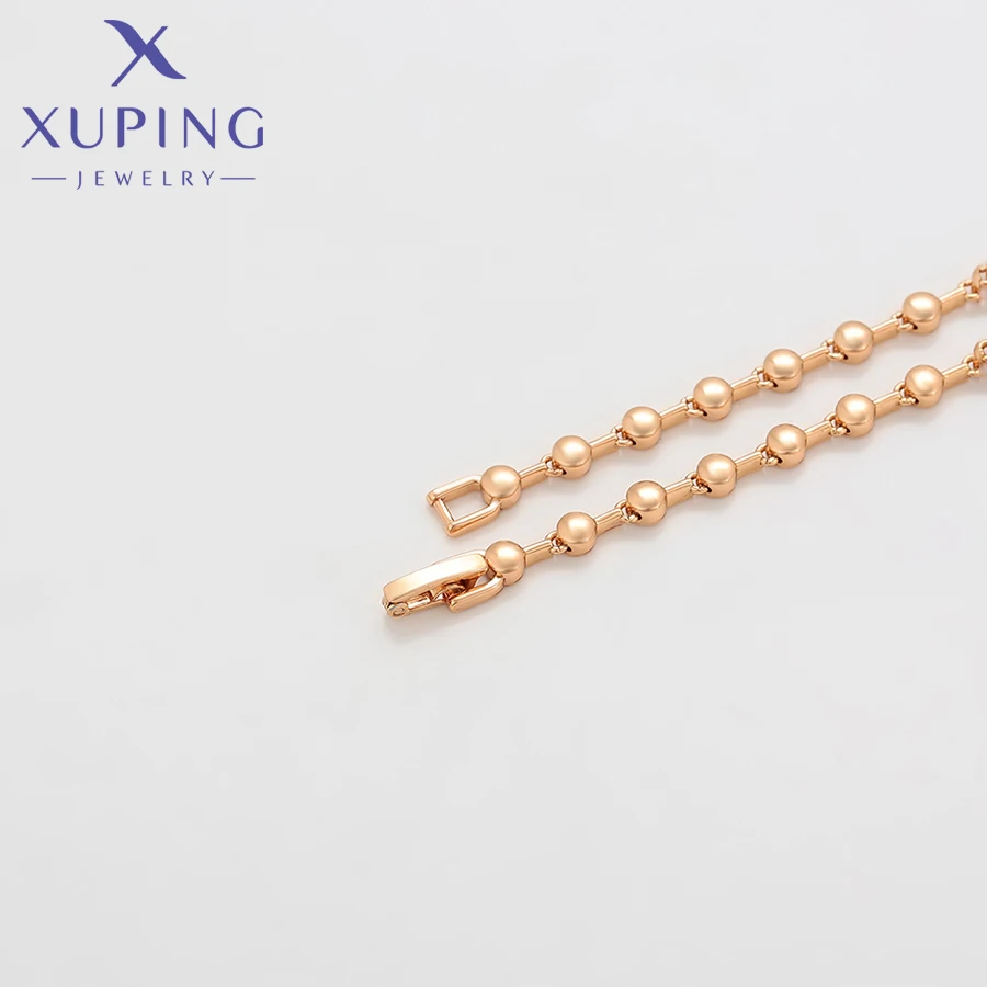 Xuping Jewelry New Arrival Square Stone Length 45cm Necklace of Light Gold Color Necklaces for Women Exquisite Gift X000849111