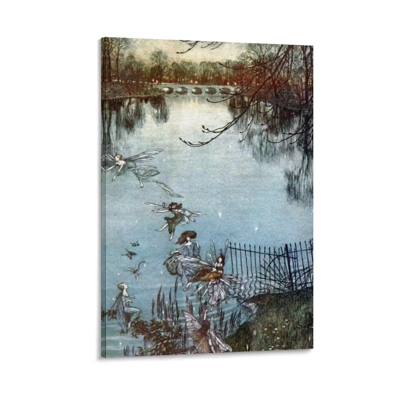 

Serpentine Lake by Arthur Rackham for Peter Pan Canvas Painting Wall decoration poster Decoration wall