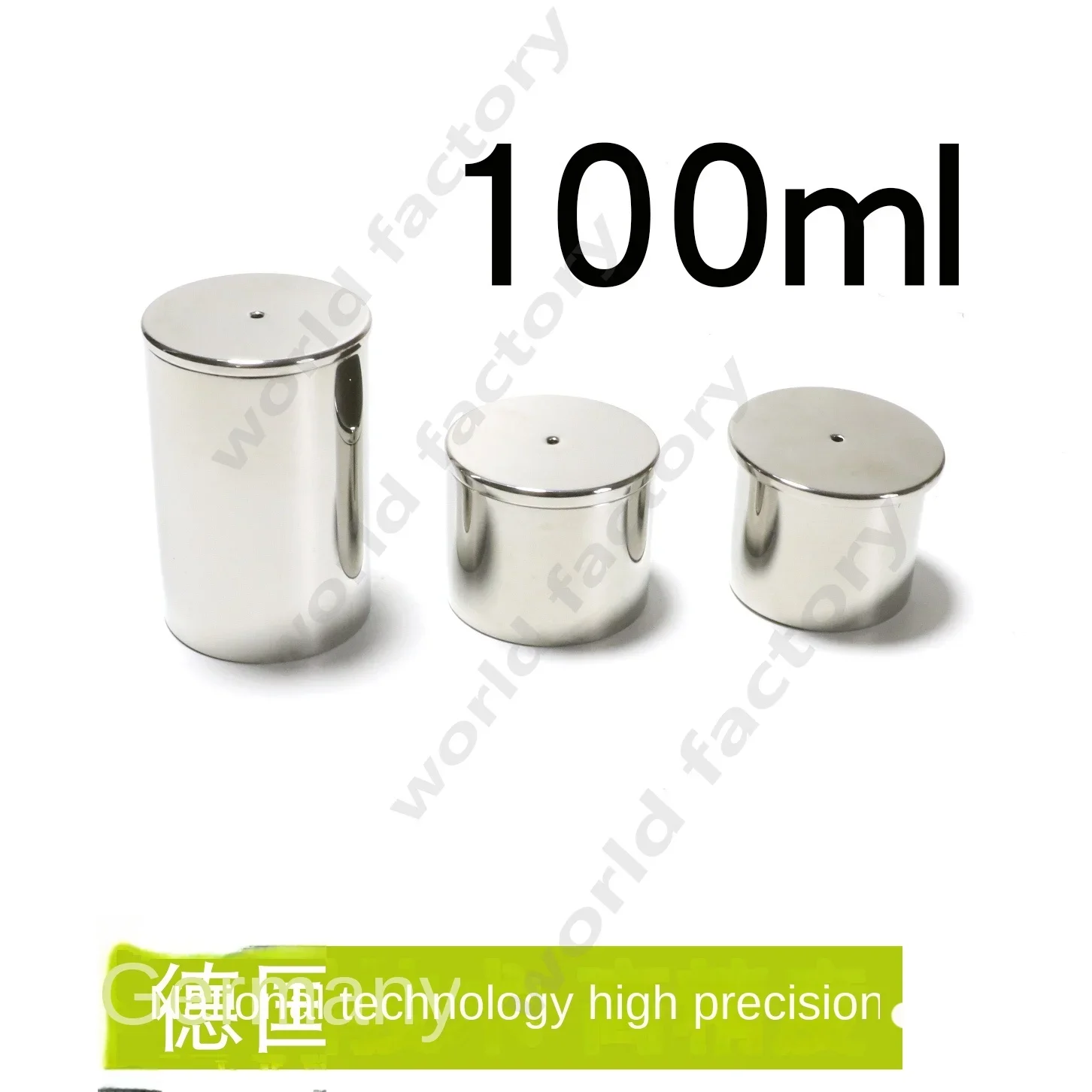 QBB Stainless Steel Coating Specific Gravity Cup High Precision Density Cup Hydrometer 37ml 50 Pycnometer 100ml