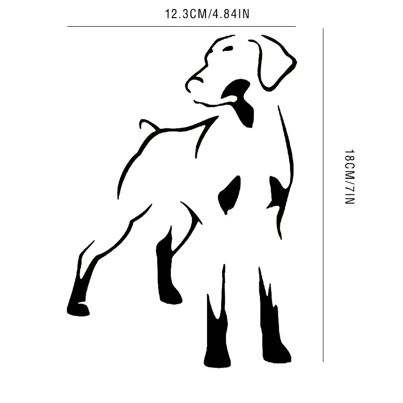 1pc Pointer Dog Silhouette Vinyl Sticker, Waterproof UV Resistant Decal For Car Laptop Water Bottle Flat Surface Decor