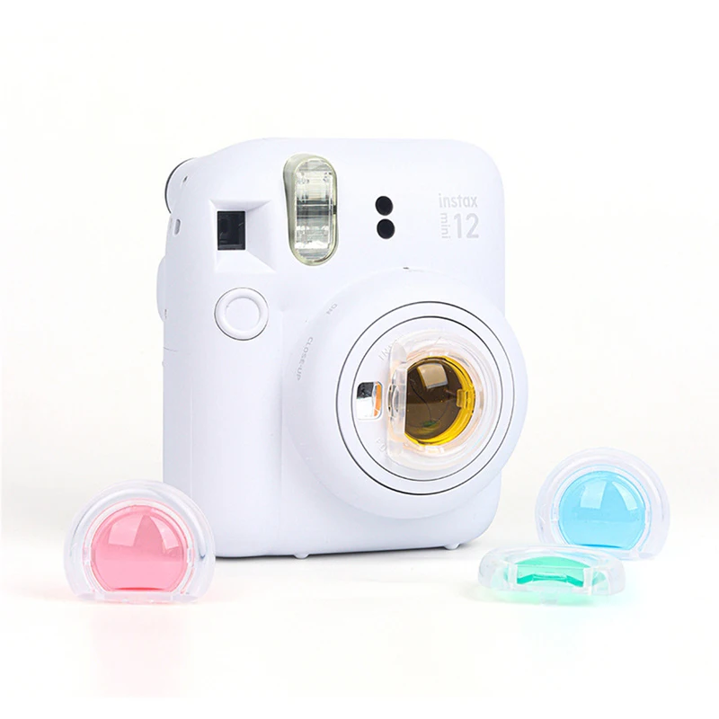 4/6 PCS Set  Lens Colorful Color Filter Mirror for Fujifilm Instax Mini 12 11  Instant Film Cameras Photographic Accessories
