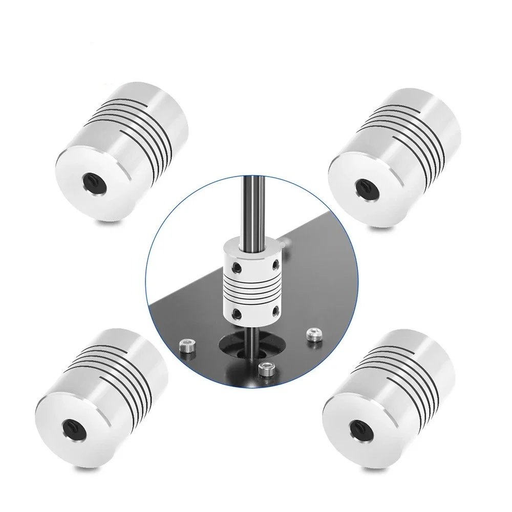 3D Printer T8 Lead Screw Rigid Shaft Coupler, Clamp Type Stepper Servo Motor Coupling D19L25 5x8x25mm for Ender 3 Ender 5