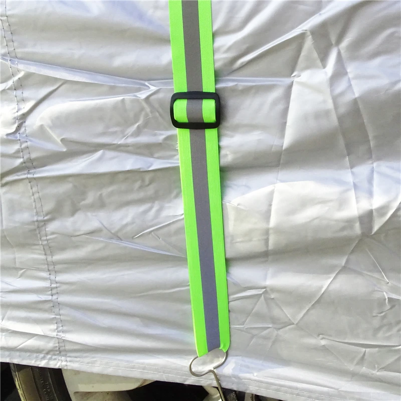 JIUWAN Car Covers Elastic Adjustable Reflective Stripe Rope Easy Installation Rope Protect Cover From High Wind Multiple Use