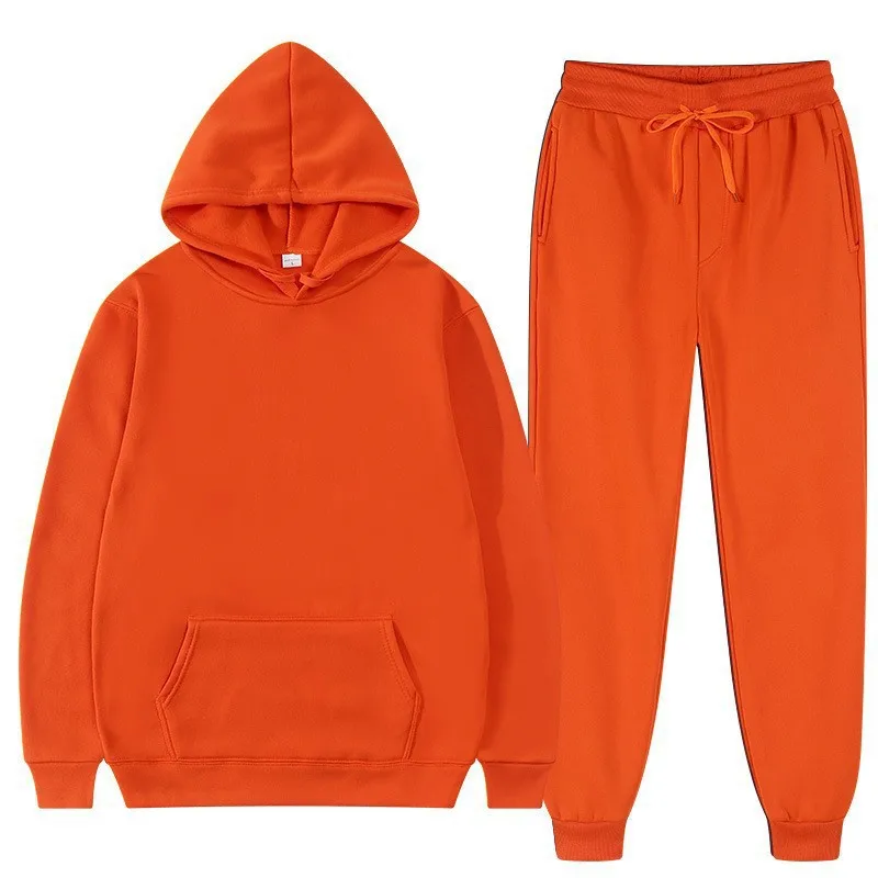 Welcome discount Neutral set men's and women's sports suits women's hoodie suit fashion fleece men's hoodie pants two-piece sets