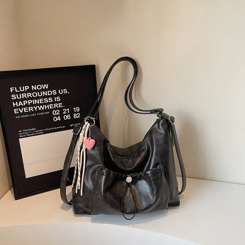 Женская нейлоновая сумка через плечо большой вместимости 2025 года с регулируемым ремешком и внутренним карманом для ежедневных поездок, путешествий и прогулок ​