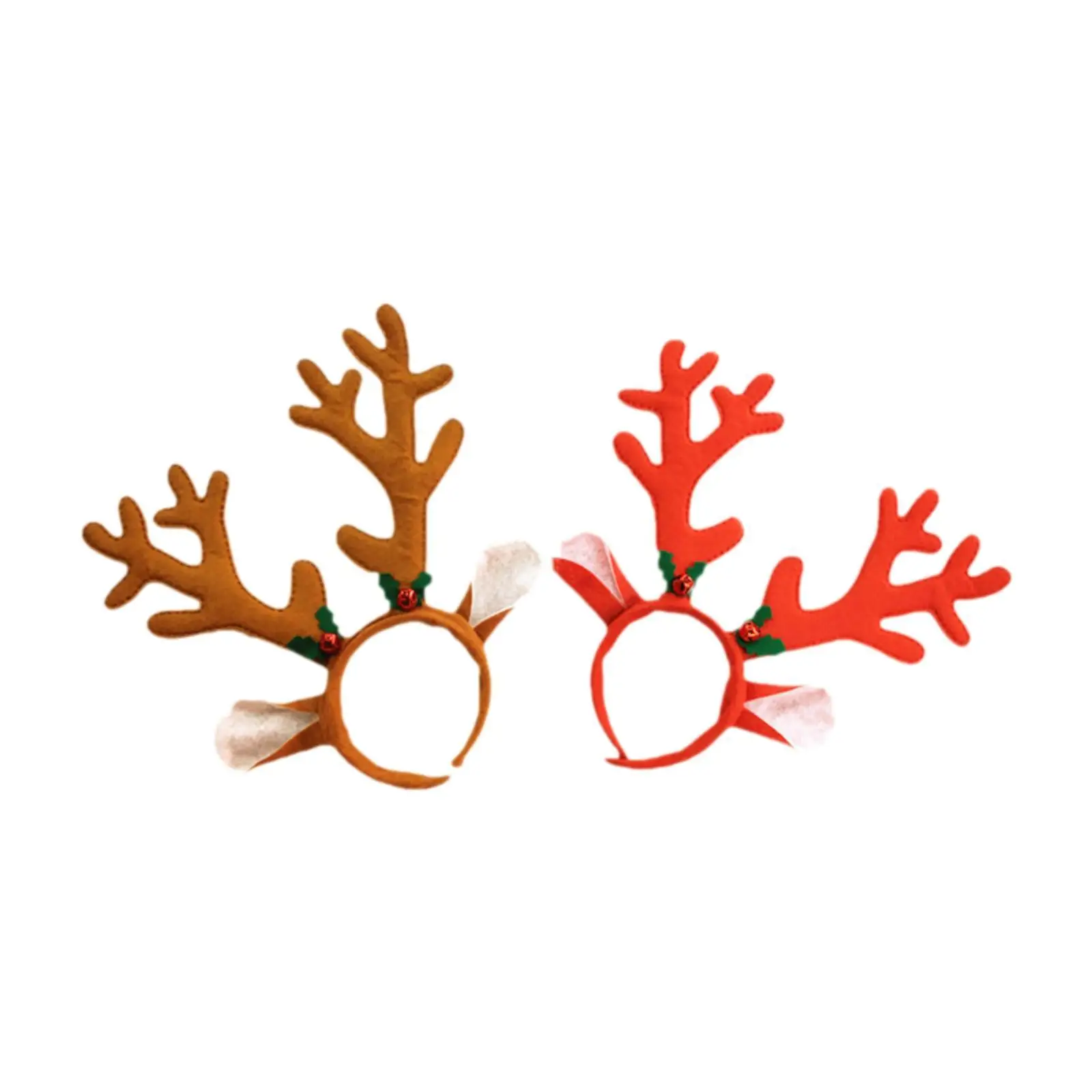 2x Reindeer Antlers Headband Headdress Headgear Animal Cosplay Xmas Headband for