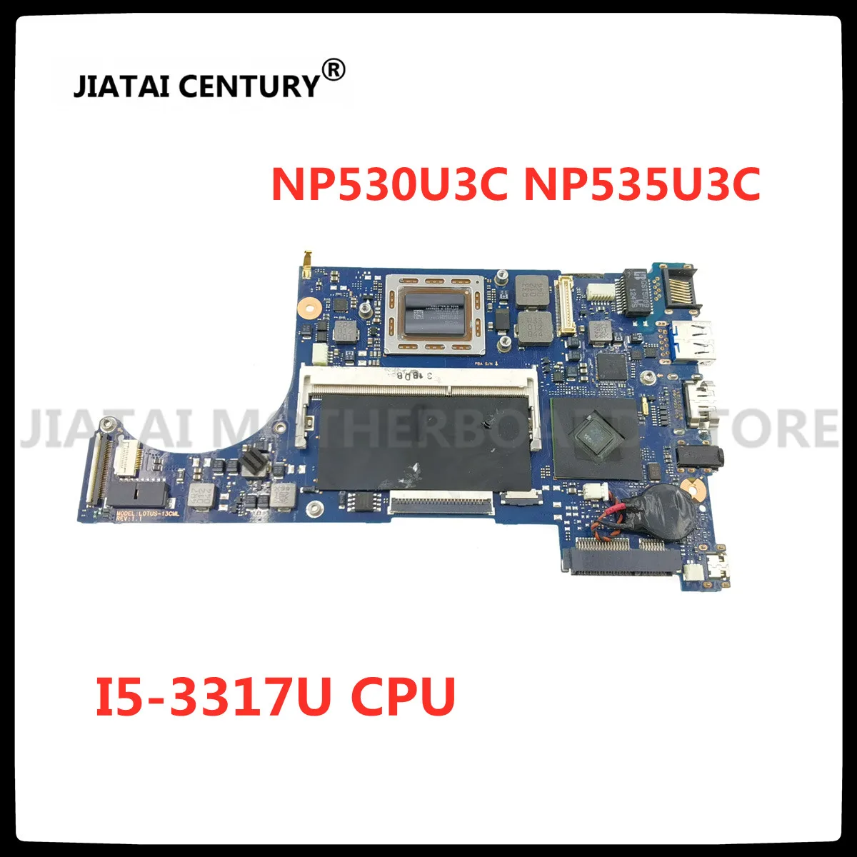 

For Samsung Ultrabook NP530U3C NP535U3C Laptop Motherboard BA41-02021A Main Board I5-3317U CPU DDR3