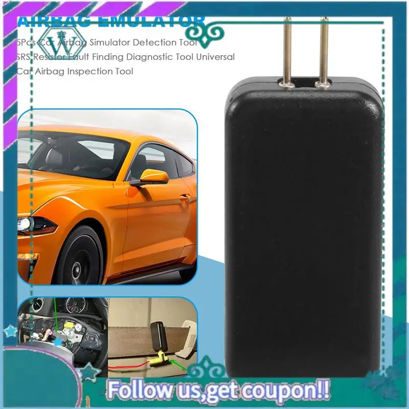 AA92-5Pcs Car  Simulator Detection Tool SRS Resistor Fault Finding Diagnostic Tool Universal Car  Inspection Tool