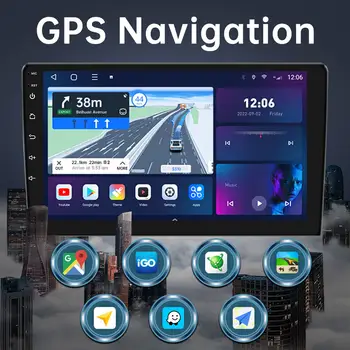 適用於豐田 Auris Corolla 2006-2012 的 Android 13 車用收音機多媒體播放器,支援 GPS 導航、藍牙、WiFi、CarPlay 和 Android Auto 10 最佳銷售 Auris CarPlay - №2