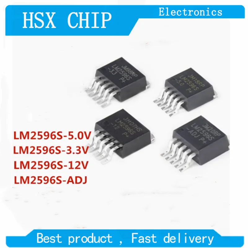 10pcs LM2596S-3.0 LM2596S-5.0 LM2596S-12 LM2596S-ADJ TO263-5