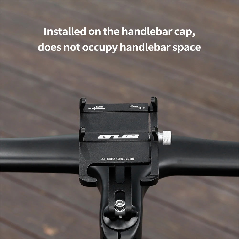 G-95 Aluminium Telefoonhouder Stem Telefoonrek Roterende mobiele telefoonbeugel Telefoonrek Smartphonehouder