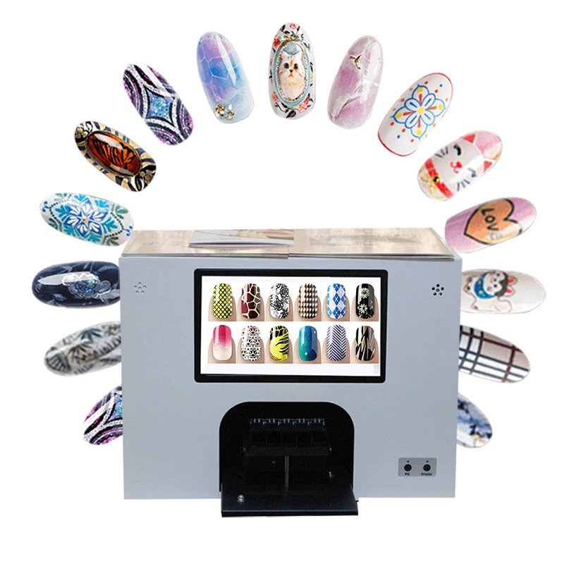 

Customized Logo Nail Printer CE 3 YEARS Warranty Painting Machine 5 s Printing Flowers A Time