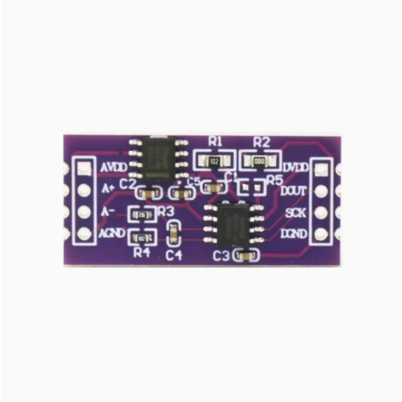 Módulo ADC CS1237 de 24 bits, chip de referencia externo TL431 integrado, sensor de pesaje de un solo canal de 24 bits