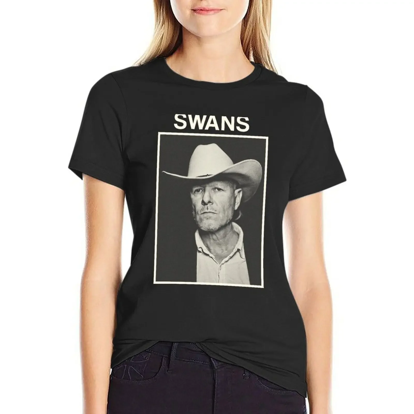 

SWANS T-Shirt new edition animal print shirt for girls plus size tops aesthetic clothes cat shirts for Women