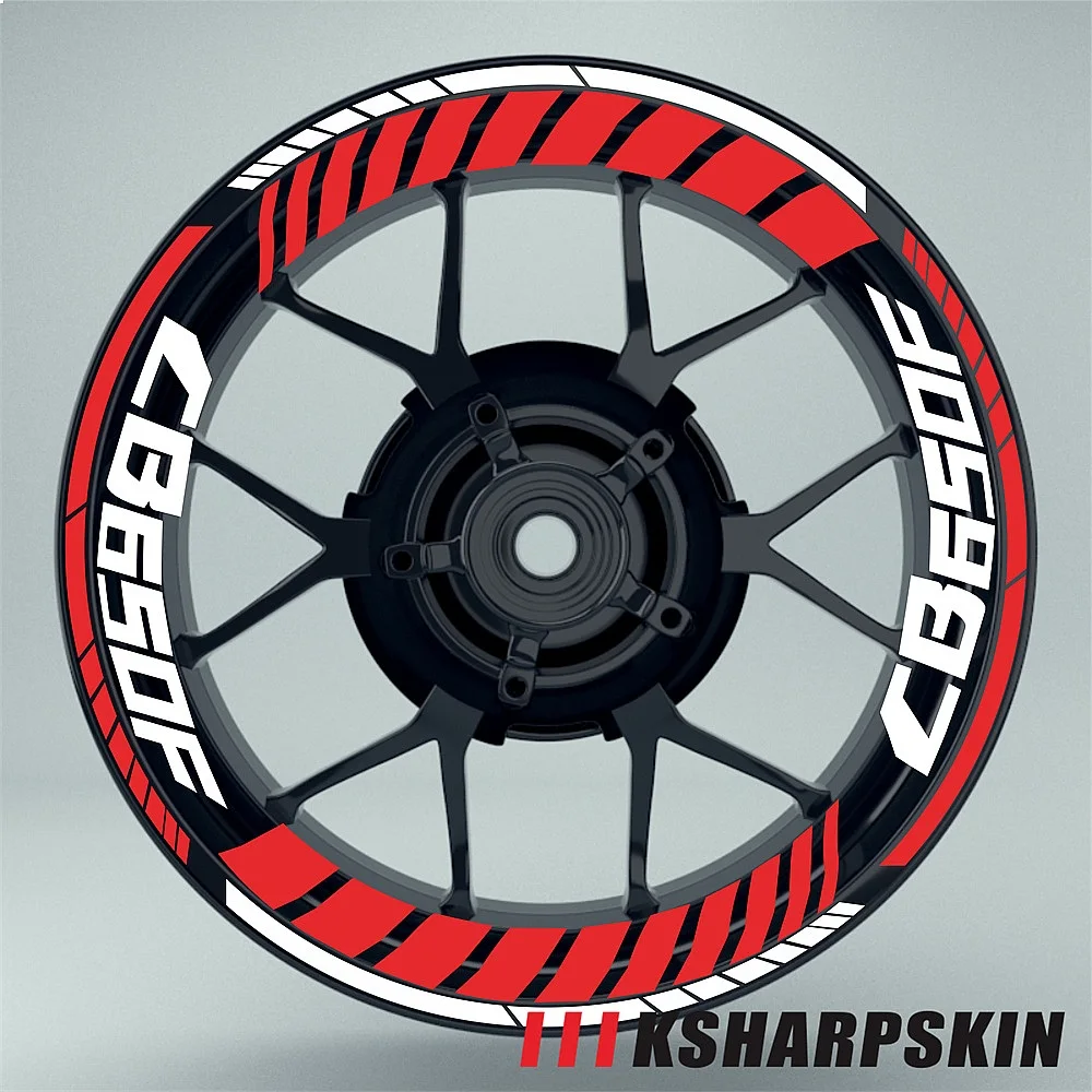 Multiple Color Reflective Motorcycle Tire Stickers Waterproof Wheel Logo Decals for HONDA CB650F