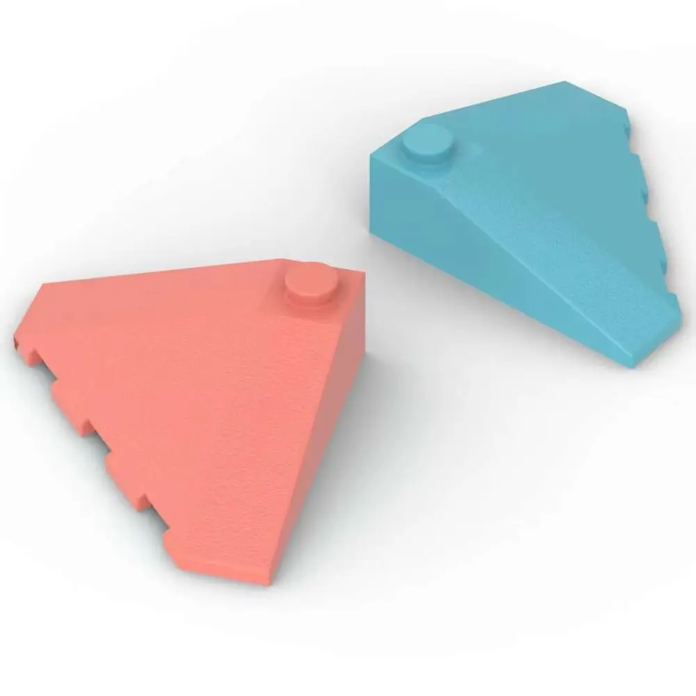 MOC 10PCS Classical Stacking 43708 Slope 18 Corner Brick Wedge 4x4 Building Blocks General Idea DIY Toys Boys Special Day Gifts