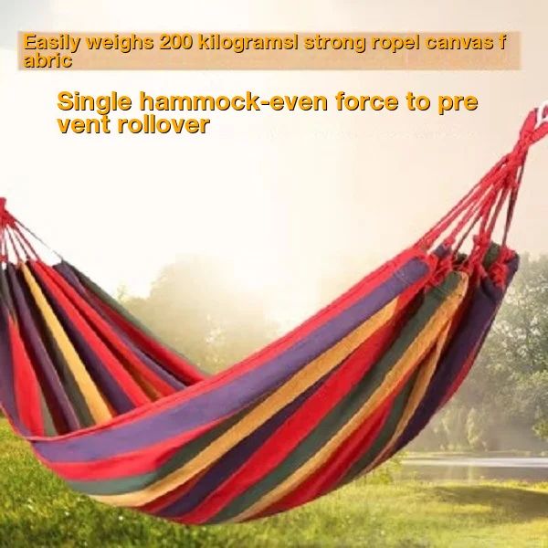 

Stand Beach Stand Portable Hanging Hammock Camping Single Backyard Lightweight Outdoor Carry Travel With Garden Double Without