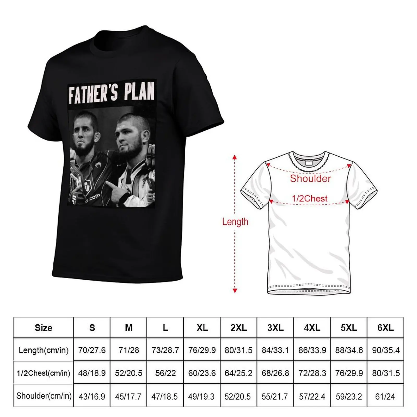Khabib Nurmagomedov Islam Makhachev T-Shirt Novelty Graphic Tee Shirt