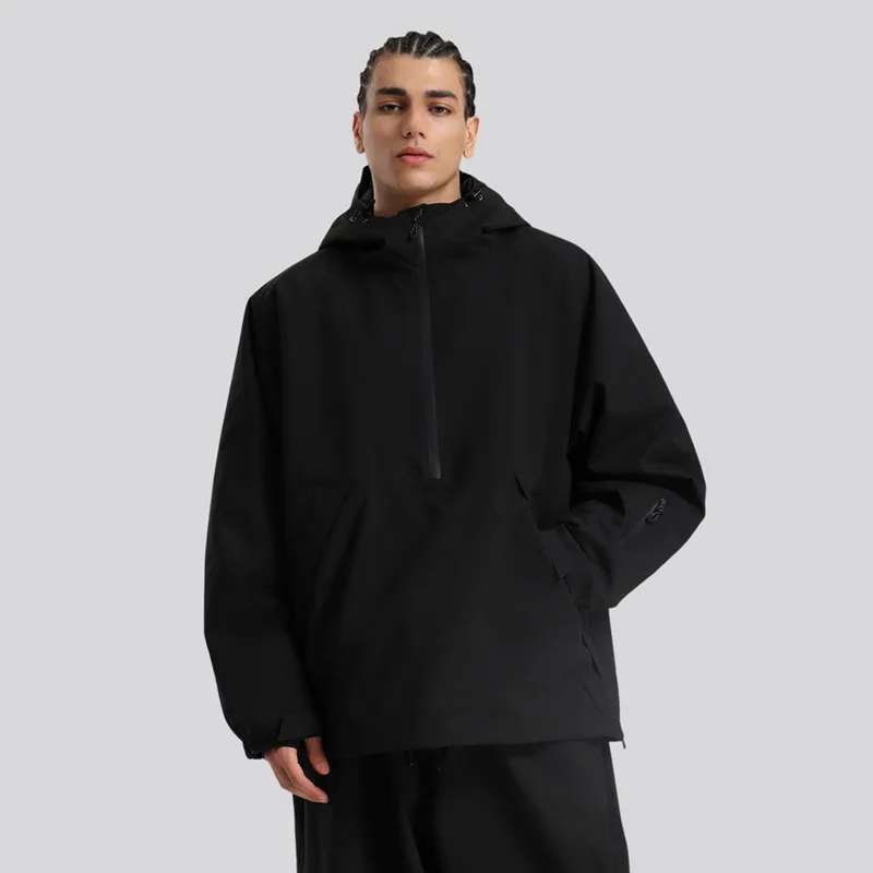 

2025 New Loose Couple Style Ski Jacket Hooded Pullover, Waterproof and Breathable, Loose Professional Ski Suit