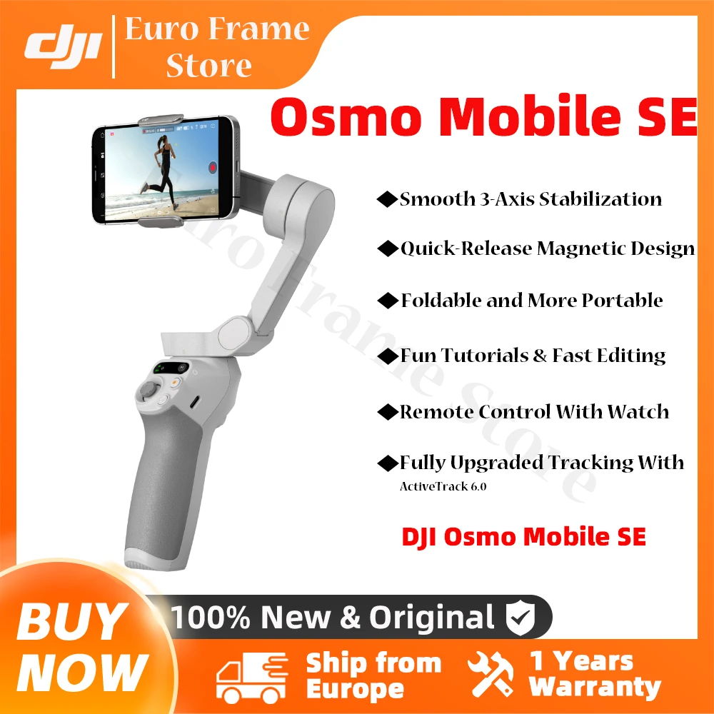 DJI OM SE Osmo Mobile SE Handheld Gimbal Active Track 5.0 Magnetic Design Quick Roll DJI Brand New Original in Stock