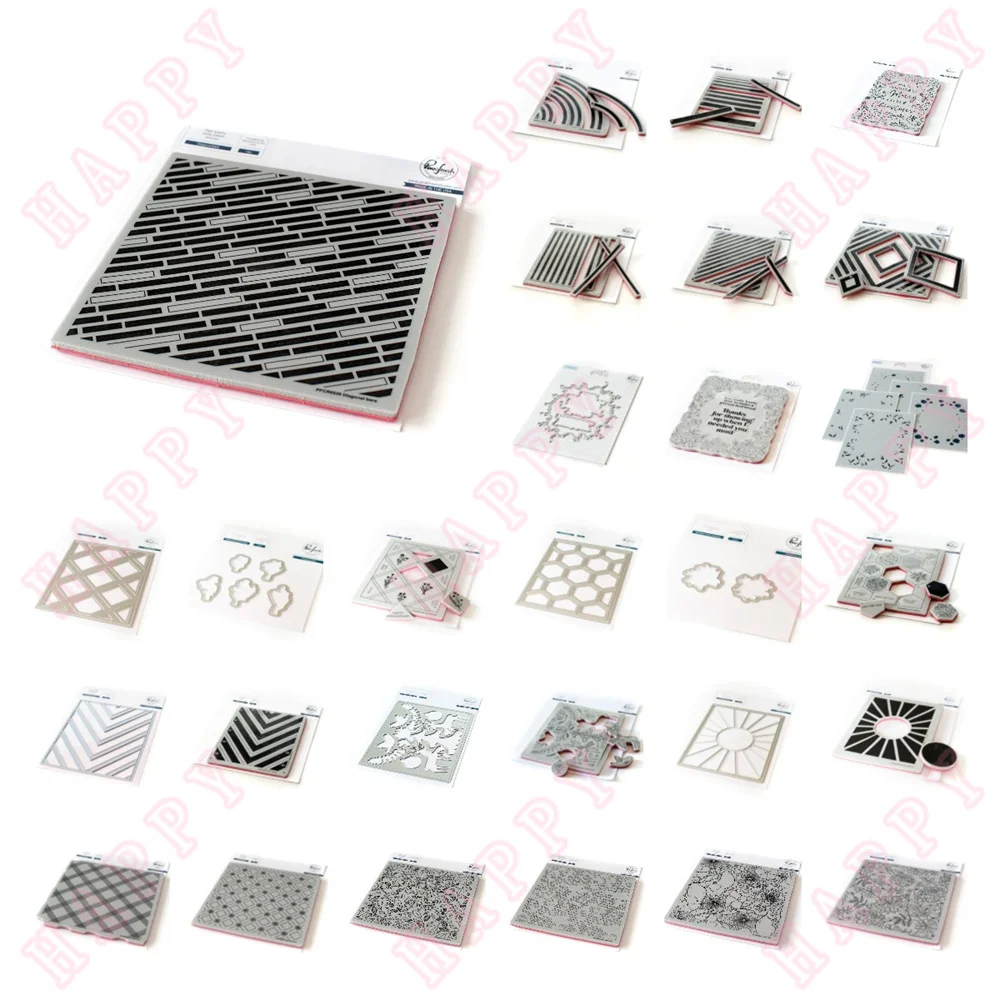 

2022 Nested Chevron Abstract Cube Folk Christmas New Metal Cut Dies Stamps Stencil for Scrapbook Diary Diy Card Decoration Molds