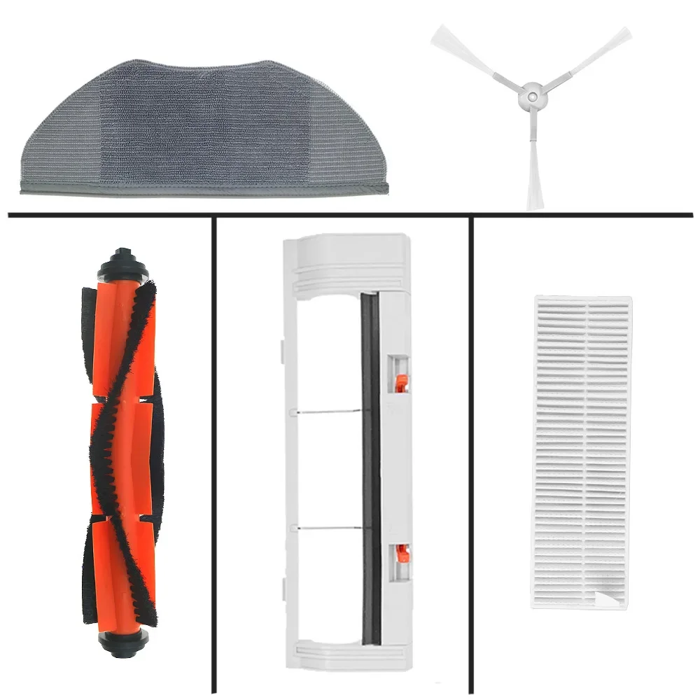 Wichtigsten Roller Seite Pinsel Hepa-Luftfilter Mopp Tuch für Xiaomi Mijia G1 MJSTG1 Roboter Staubsauger