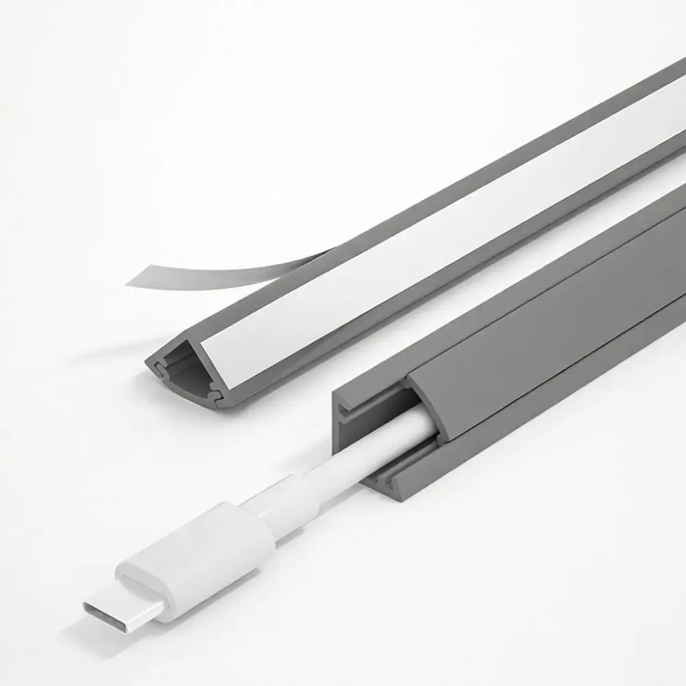 PVC Corner Raceway Wall Cable Management Molding Decorative Strip Hider Organizer For Efficient Neat Home Wire System