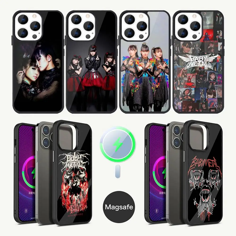 

B-BABYMETAL R-Rock Band Phone Case For iPhone 16,15,14,13,12,11,Plus,Pro,Max Mini Magsafe Magnetic Wireless Charging