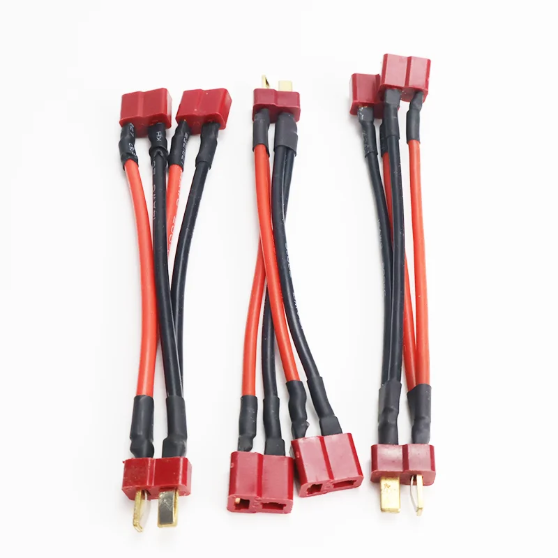 1Pcs T Plug Harness Parallel Battery Connector Cable Dual Extension Y Splitter Silicone Wire for Rc Quadcopte Fixed Wing Model view 6