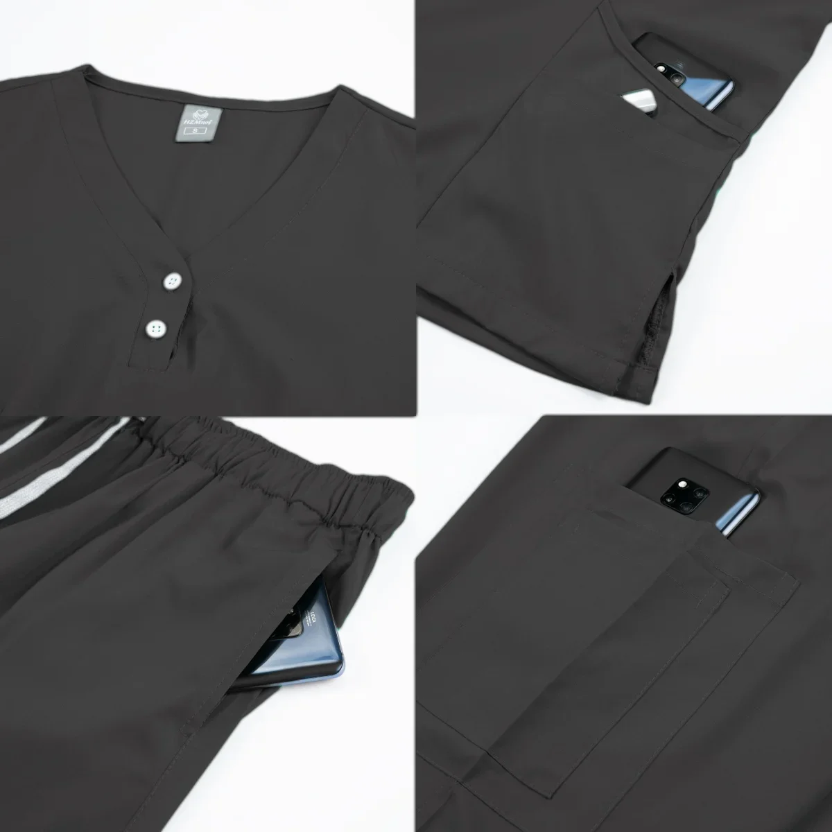 Uniforme d'infirmière pour femmes, robe génératrice solide, ensembles de gIslande pour médecin, vêtements de travail unisexes pour hôpital, haute qualité, vente en gros, nouveau