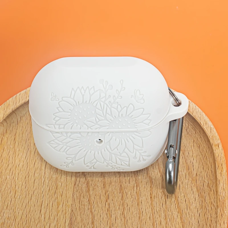 Capa protetora silicone flexível para botões 3, fone ouvido sem fio, à prova choque, uso diário, dropship