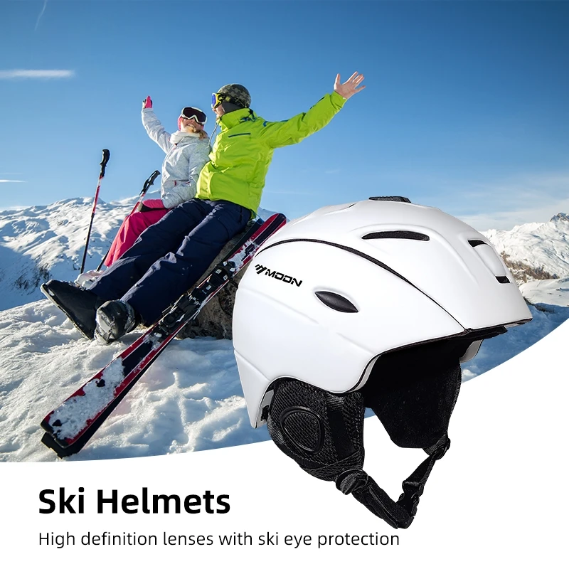 Casco de esquí ligero MOON con protección Mips de seguridad, casco de Snowboard moldeado, esquí de invierno, nieve, adultos y jóvenes