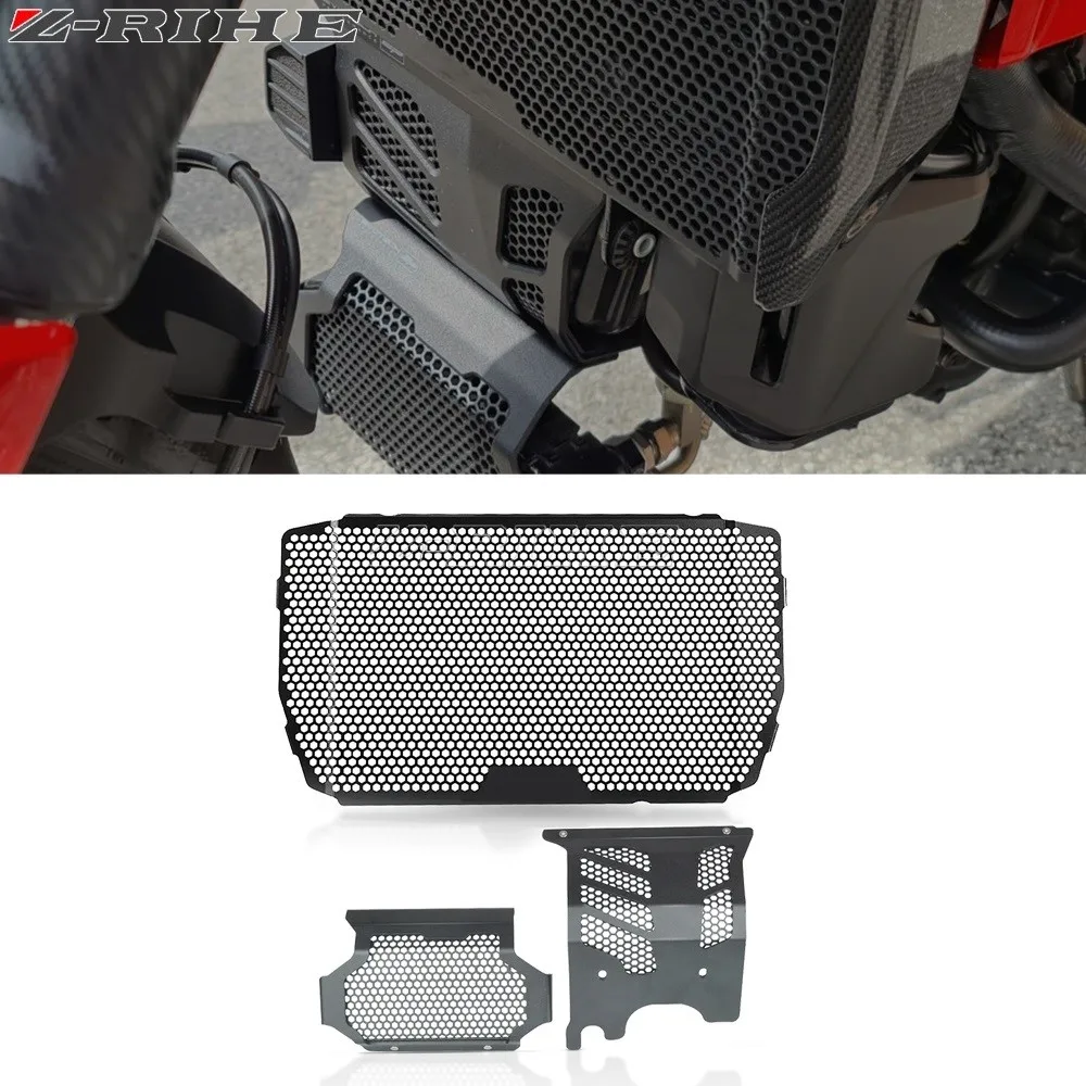 

For Ducati Hypermotard Hyperstrada 950 939 821 SP Motorcycle Radiator Shroud Grille Cover Oil Cooler Tank Engine Guard Protector