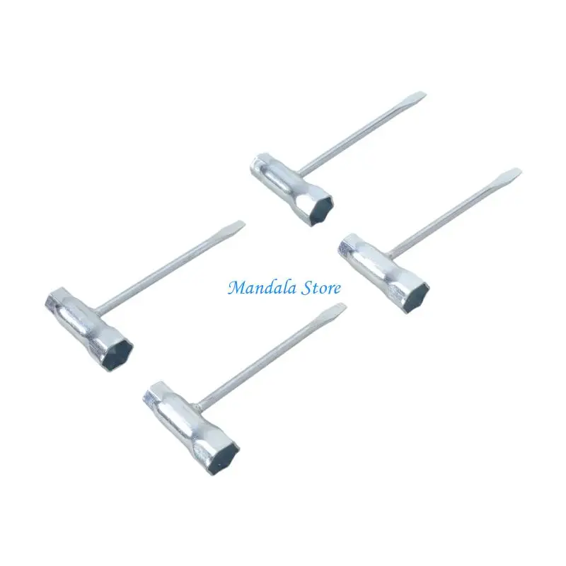 U2JC 4Pcs Sparks Plug Socket Wrench 13mm & 19mm Stainless Steel Spanner for Gasolines