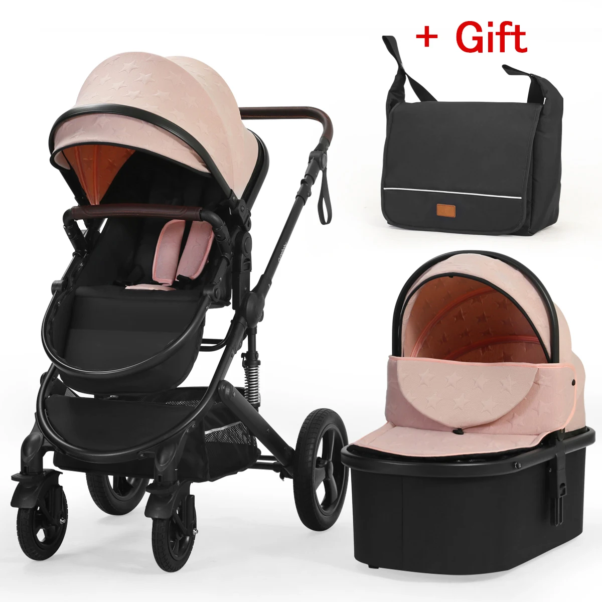 

High quality newborn Lightweight Baby Stroller Folding Cart Comfort Baby Stroller 3 in 1 Child Safety Seat