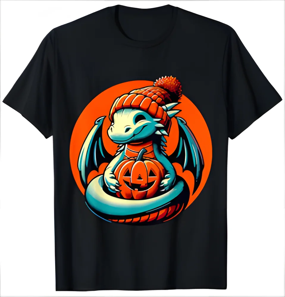 

Halloween Dragon Pumpkin T-Shirt