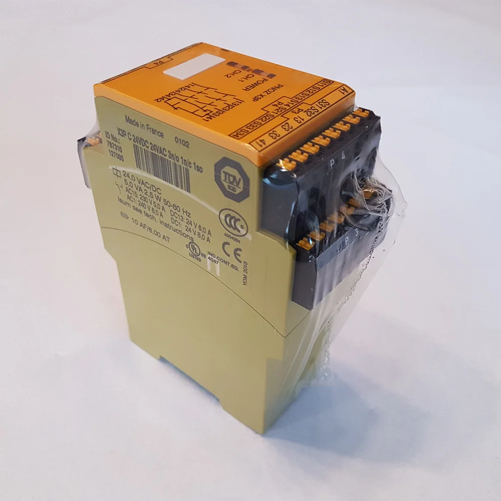 Brand New For Pilz PNOZ X3P C 24VDC 24VAC 3n/o 1n/c 1so 787310 Safety Relay Control Module