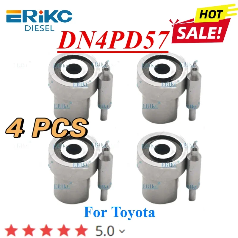 4PCS New DN4PD57 Fuel Injector Nozzle 093400-5571 1050071260 2362059045 2L 3L Diesel Sprayer  For Toyota Hiace Hilux