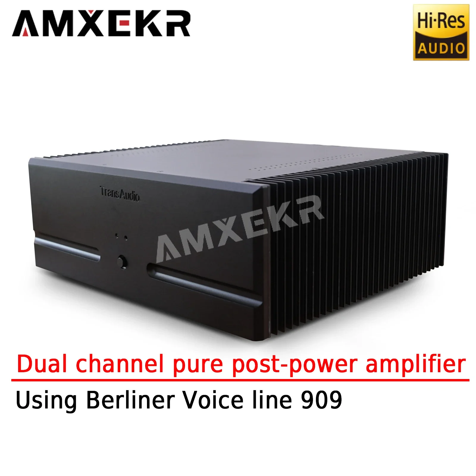 

AMXEKR T9.3 Pyrophonic Dual Channel 180w*2 Class A and B Pure Post-amplifier Using The Berlin Voice 909 Line