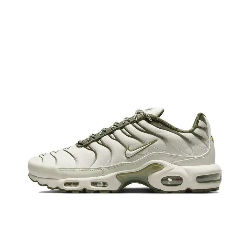 Nike Air Max Plus Phantom Cargo Khaki FB9722-001 Anti-slip and Wear-resistant, Low-top Air Cushion, Casual Shoes for Men