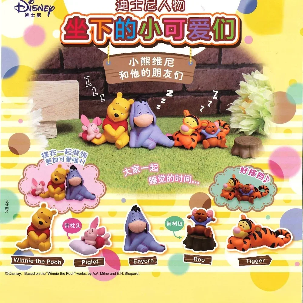 

Disney Winnie The Pooh Gashapon Capsule Toy Eeyore Tigger Piglet Doll Gifts Toy Model Anime Figures Collect Ornaments