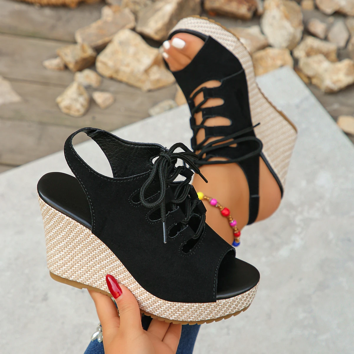 Summer Women Wedges Sandals Tr - Women'S Fashion Trends Summer 2025 评论和价格