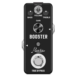 Pedal de refuerzo de guitarra, Pedal de efecto Pure Boost, amplificación de señal pura analógica, refuerzo de sonido