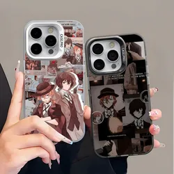 Bungo Stray Dogs Twin Dark Osamu Dazai Phone Case Brand Colored Silver Phone Case For IPhone 15 14 13 12 Pro Max 11 2023