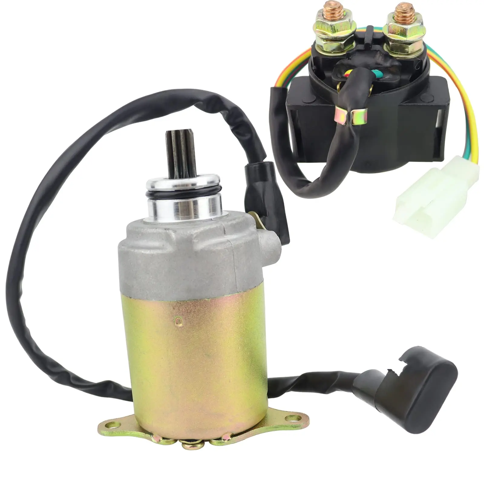 Starter Motor Solenoid Relay Fit for GY6 Engine 125CC 150CC ATV Scooter Moped Go Kart Quad 4 Wheelers Taotao SUNL Coolster Baja